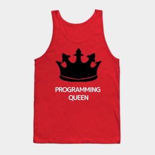 Programming Queen-White Tank Top